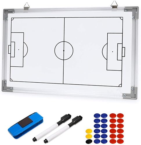Miniatura 2 de Tabla táctica de entrenamiento de fútbol, portátil, magnética, pizarra de fútbol americano, pizarra de estrategia de táctica de fútbol sala, kit de
