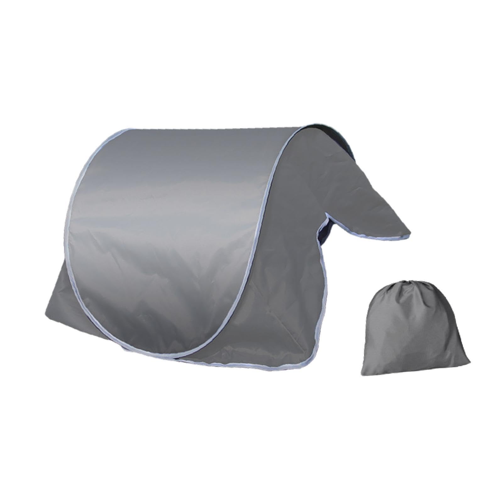 MYADDICTION Instant Canopy Automatic Shade Tent Park Camping Mini Beach Head Sun Shelter Gray-image-28