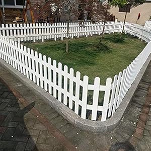 Generisch Generic Holzzaun 168 Weiß 60x35x20 cm