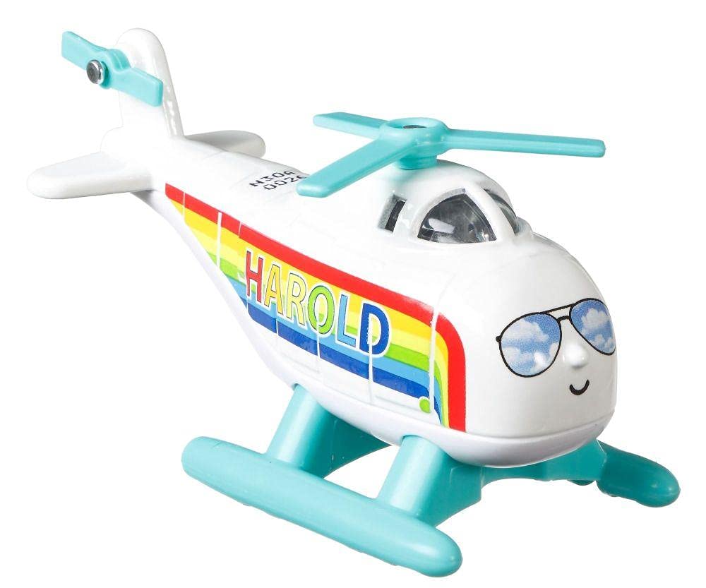 Thomas & Friends Plastic Adventures, Small Push Along Harold Train Engine, Multicolor