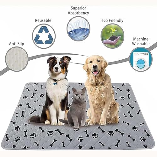 Welpenunterlage mit Pheromonen, waschbare Urinierpads für Hunde und Katzen, wiederverwendbar, auslaufsicher, rutschfest, für alle Hunde