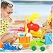 JOINPAYA Beach Toy Portable Digging Sand Bucket for Boy Girl Detachable Cartoon Car Design Non- and Break-Resistant for Sandbox Play and Beach Activities Fun for All Ages