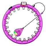 HuaMulan Smart Hula Hoop, Smart Hula Hoop Reifen Erwachsen & Anfänger, Smart Fitness Reifen mit Zähler, 24 Einstellbare Hoola Hoop Reifen für Gewichtsverlust und Fitness