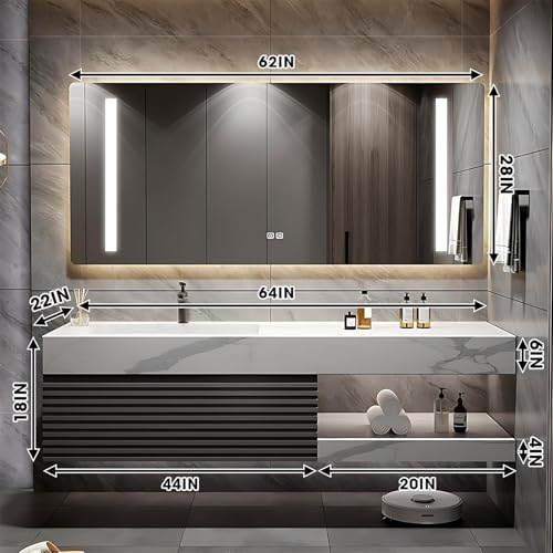 Luxury Bathroom Storage Tower Cabinet