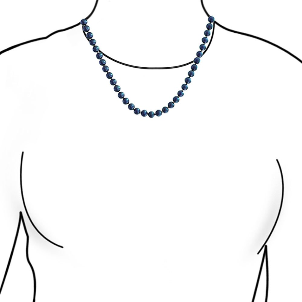 Collar De Perlas Cultivadas De Agua Dulce Anudadas A Mano En Azul Pavo Real Iridiscente Negro O Blanco De 18 Pulgadas Pulsera De 7.5-8 Pulgadas Pendientes De Bola Juego De Joyas 3 Piezas Para Mujeres