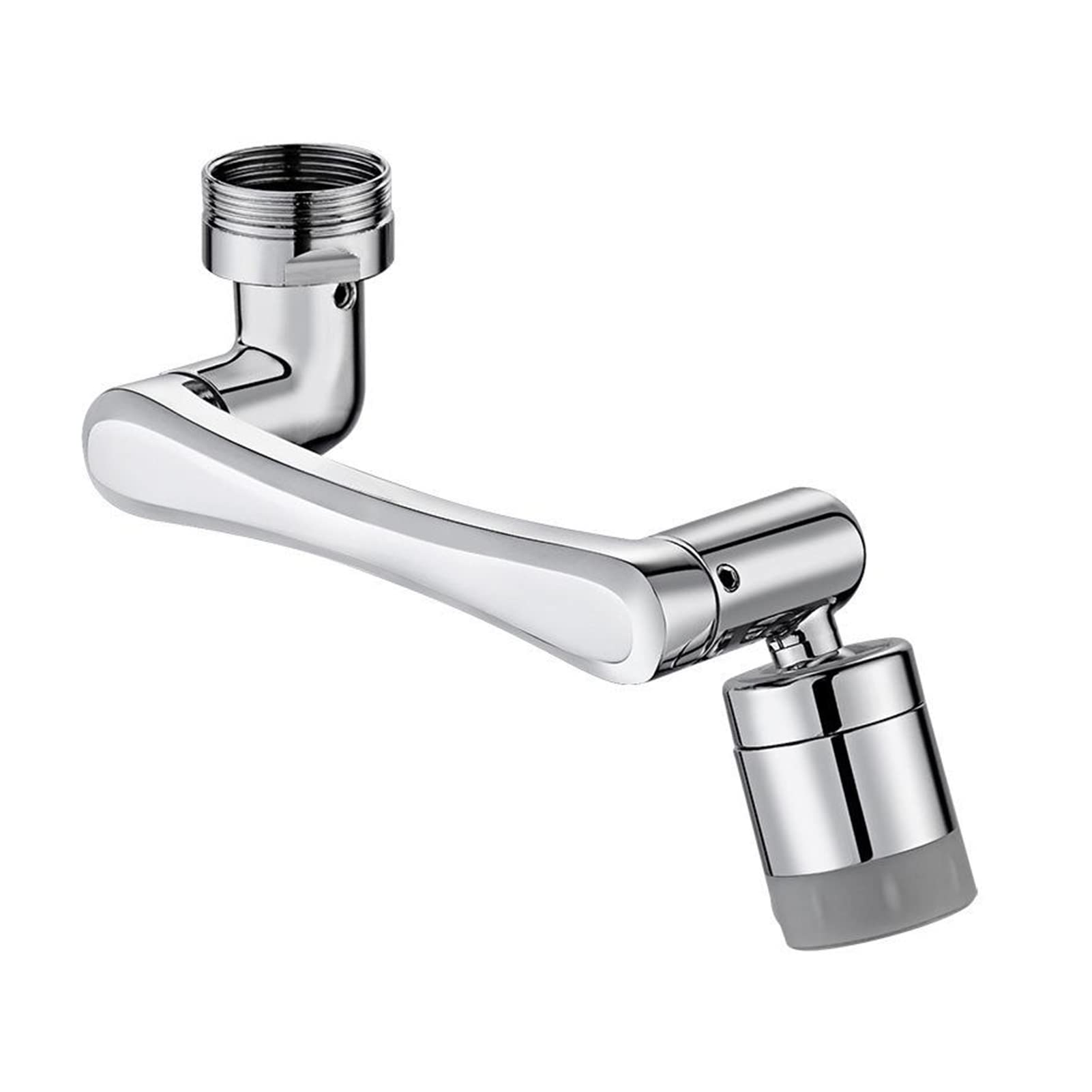 SHENGMEIRotating 1080°Faucet Extender, Faucet Extender, Rotating Faucet Extender, Water Saving Swivel Aerator with 2 Sprayer, for Eye, and Gargle Portable Washing (1PCS)
