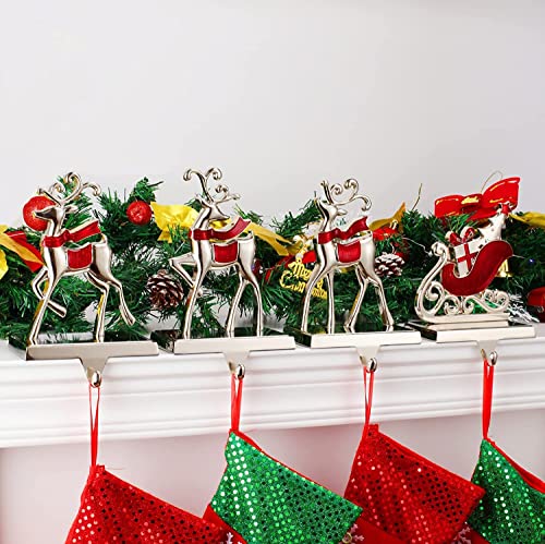 4PCS-Reindeer-Stocking-Holders-for-Mantle-Decor-Sleigh-Weighted-Christmas-Stocking-Fireplace-Holder-Heavy-Duty-Mantle-Stocking-Hook-Holiday-Xmas-Decor-Reindeer-Sleigh-4 4PCS Reindeer Stocking Holders for Mantle Decor Sleigh Weighted Christmas Stocking Fireplace Holder Heavy Duty Mantle Stocking Hook Holiday Xmas Decor Reindeer Sleigh 4