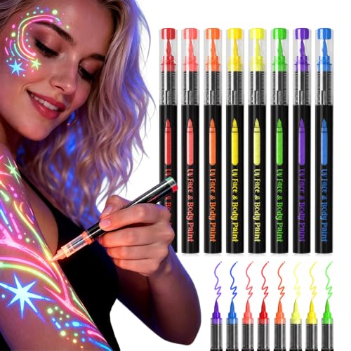 Image of Glow Face Body Paint, Vibrant Waterproof Body Makeup