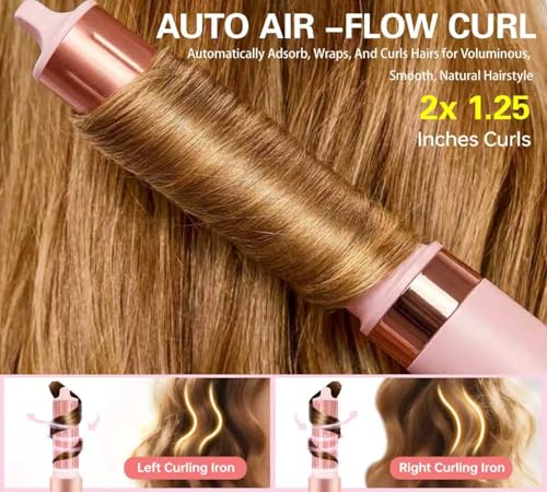 ABNER 6 in 1 Professional Hot Air Styler Auto Curler - Powerful Hair Dryer Brush and - image 2