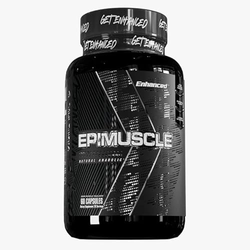 Enhanced Labs Epimuscle – Natural Plateau Breaker Supplement with Epicatechin – Supports Muscle Growth, Strength & Endurance – 60 Capsules – Made in USA