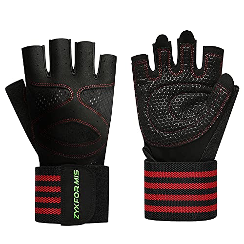 Gant Fitness Gants Respirants Gants de Sport Gants avec Soutien au Poignet pour Levage de Poids D’entraînement Protection Gants de Musculation Hommes & Femmes Cover