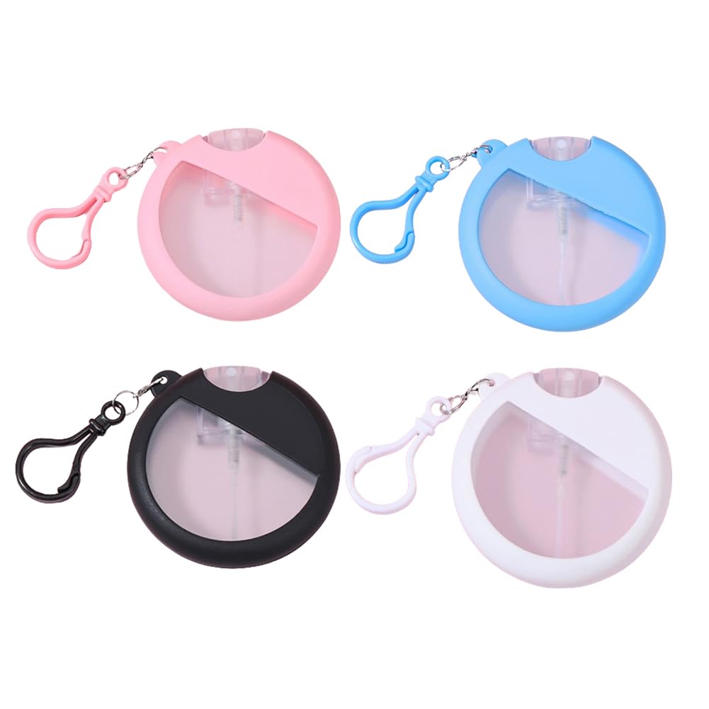 ARFUKA Travel Spray Bottle Travel Size Fine Mist Spray Bottles 25ml Mini Spray Bottle Plastic Refillable Empty Bottle with Clip Pack of 4