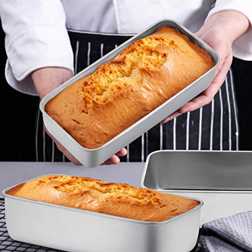 Teamfar Loaf Pan Set Of 3, 9¼ Inch × 5 Inch Bread Loaf Pans Meatloaf Pan Stainless Steel For Baking Bread Cake Toast thumb #4