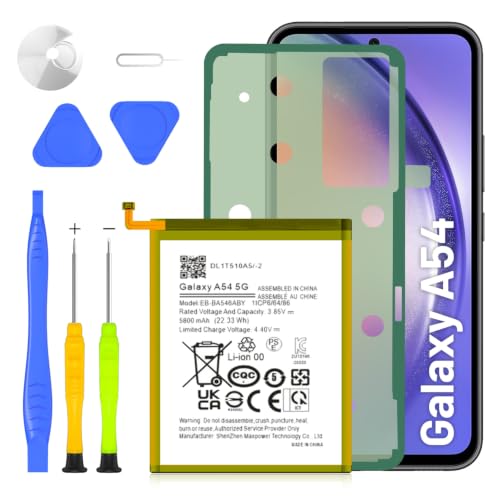 SHENMZ 5800mAh EB-BA546ABY Battery for Galaxy A54/A34