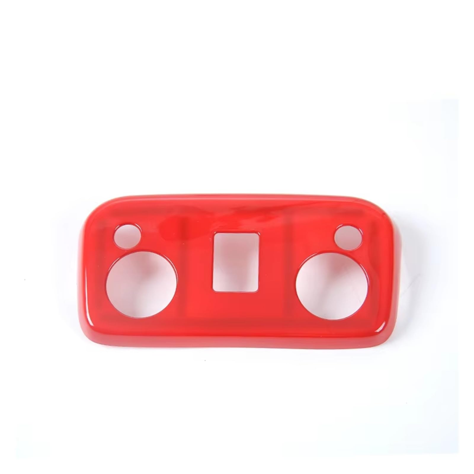 Interior Trim for Mustang 2015 2016 2017 2018-2023 ABS Car Interior Roof Reading Light Panel Decoration Cover Stickers Panel Frame Cover(Red)