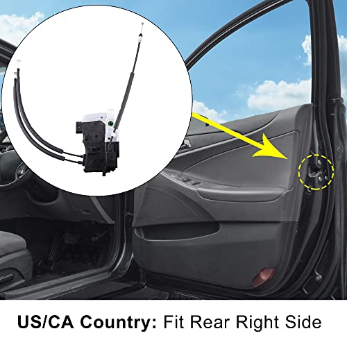 Image of X AUTOHAUX Front Left Side Door Latch Lock Actuator Assembly for Hyundai Tucson 2010 2011 2012 2013 2014 2015 2016 2017 81310-2S000
