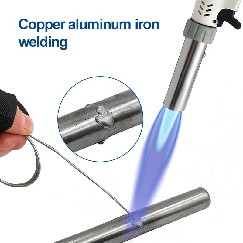 GatherTOOL 10/20/50pcs Silver Aluminum Welding Rod Welding Solders Low Temperature Easy Melt Aluminum Universal No Need Solder Powder Weld Bar for Propane Torch (Size : 1.6mm 33cm, Color : 10pcs)