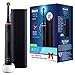 Oral-B Pro 3 3500 Brosse À Dents Électrique Rechargeable Avec 1 Manche Capteur De Pression, 1 Brossette Et 1 Étui De Voyage Offert, Noir, Élimine Jusqu’À 100 % De Plaque Dentaire, Idée Cadeau