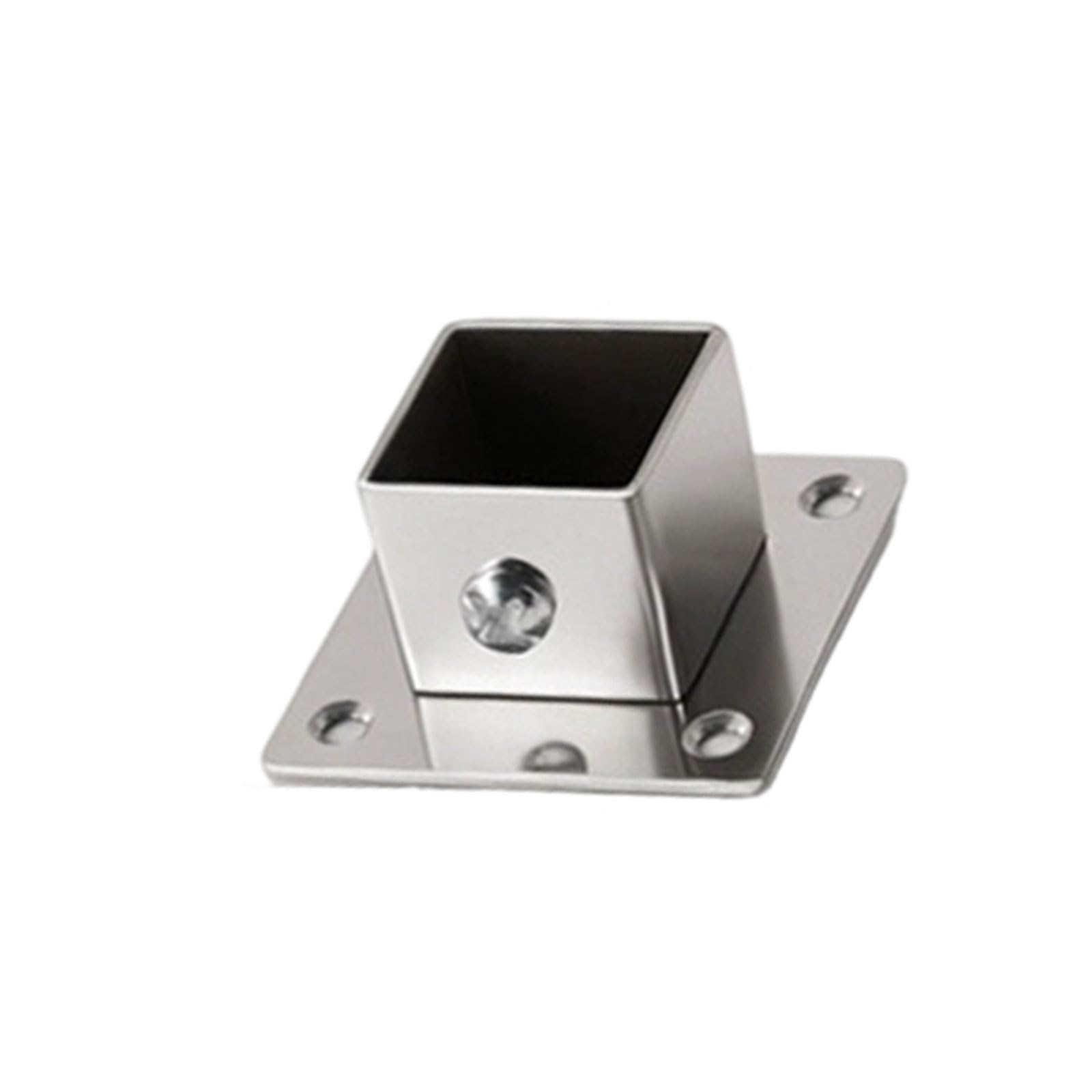 Hzbb Multicolor Metal Flanges Holder Stainless Steel Square Tube Connector Fence Rails Clamps For Modern Home Decoration Stable Stainless Steel Square Tube