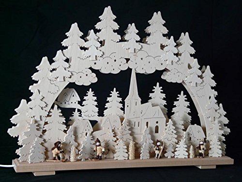 Lit électrique de voûte illuminé pour créer une ambiance de Noël à la montagne