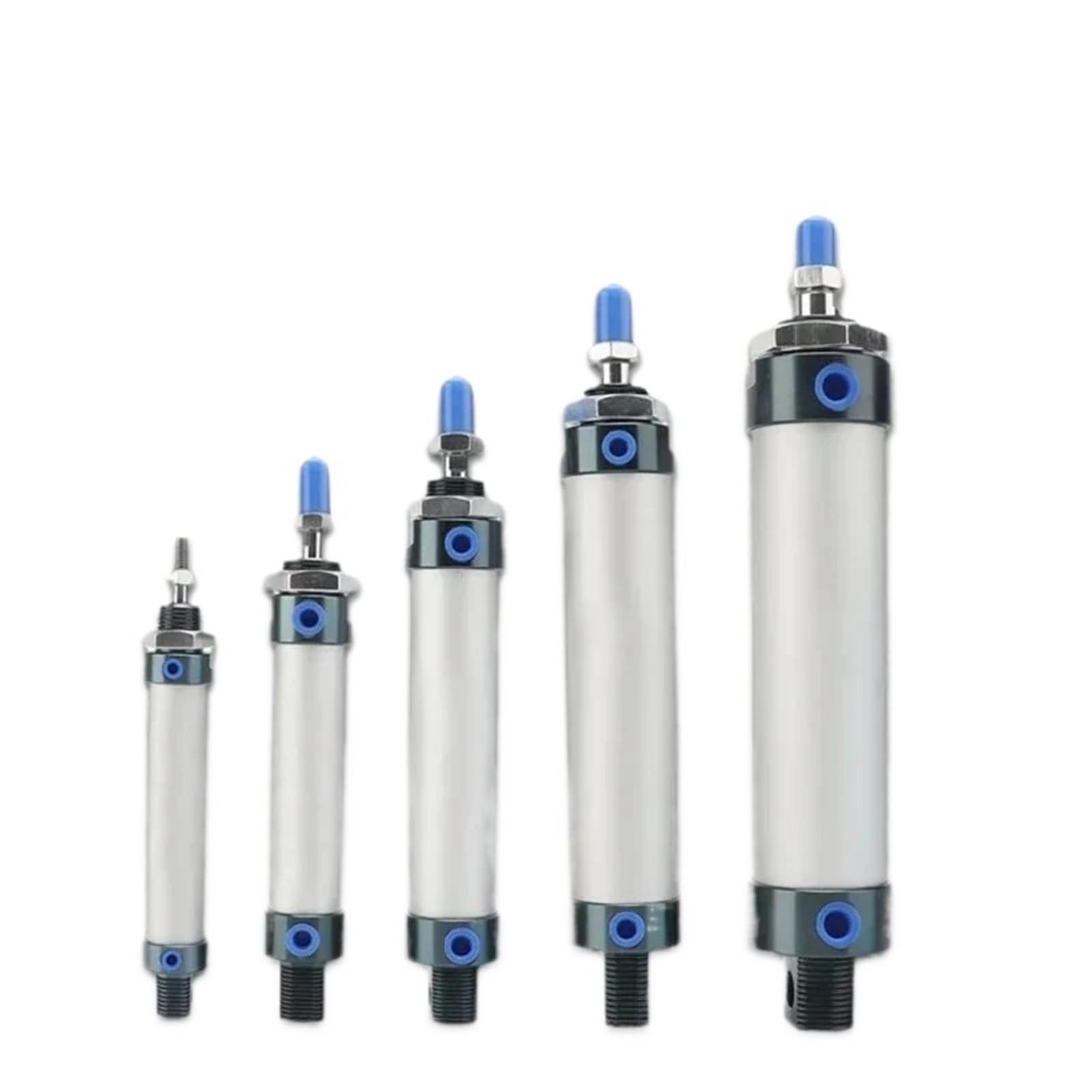 Qlymddsa 125Mm Stroke 1Pcs Mal Series Mini Pneumatic Cylinder 16/20/25/32Mm Bore 25/50/75/100/125/150Mm Stroke Double Acting Aluminum Alloy Air Cylinder(,Bore 16Mm)