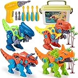 Jasonwell Dinosaurios Juguetes para Niños - Juegos Construcción Dinosaurio con Caja Almacenamiento Juguete Stem Educativo...