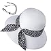 Womens Straw Sun Hat Summer Beach Wide Brim UV Protection Hats with Chin Strap Leopard White Floppy Foldable Packable Ladies Fashion Cute Bowknot Travel UPF 50 Cap for Girls