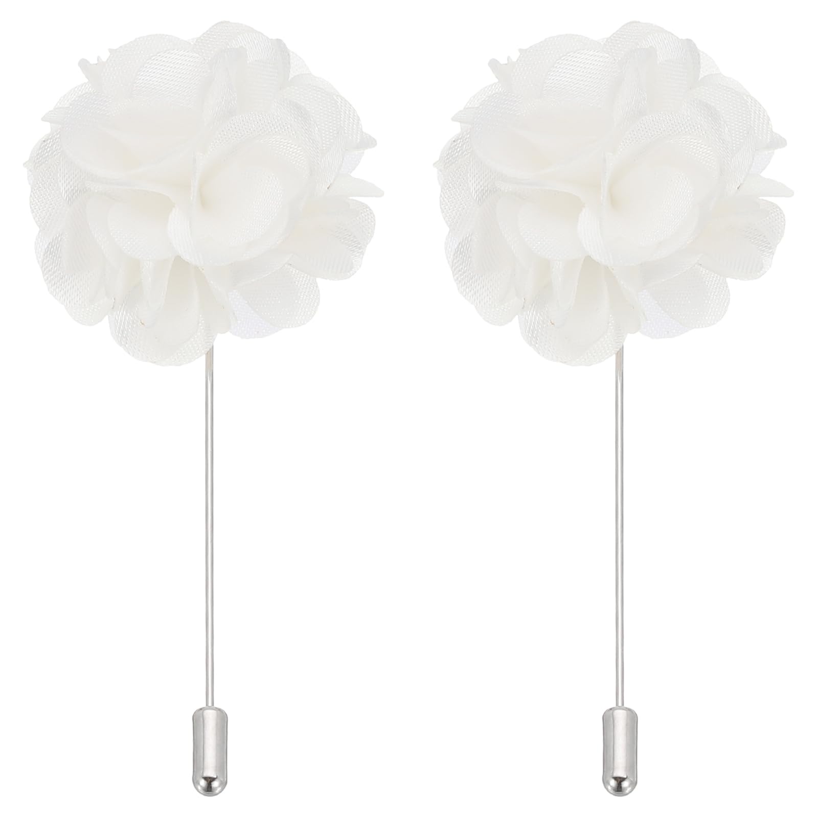 PATIKIL Boutonnieres przypinka kwiatowa, 2 szt. przypinka do klapy dla mężczyzn, kwiat kamelii, do garnituru, na ślub, ukończenie szkoły, rocznicę, broszka, akcesoria do stroju na ukończenie szkoły,