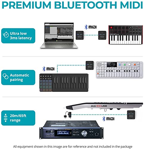 CME WIDI Uhost - Draadloze USB MIDI-interface Bluetooth 5 - Ultra Low Latency 3-in-1 Bluetooth MIDI-interface voor USB… - Image 6