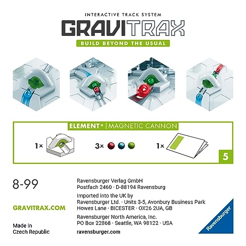 Ravensburger GraviTrax Élément Canon magnétique Circuit de Billes Jeu de Construction créatif Parcours de Billes à Construire Dès Version française 22413 - vue 10