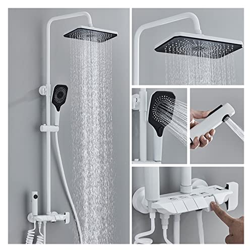Panneau de douche anti brûlure avec écran digital pour régler l'eau chaude et froide