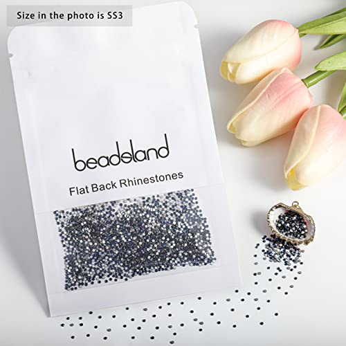 Image of Beadsland Flat Back Crystal Rhinestones,Montana, SS3, 1440pcs