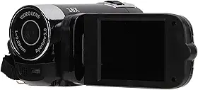 Câmera de Vídeo Filmadora Full HD 4K 48MP Gravador de Câmera Rotação de 270 ° Tela Colorida de 2,7 Polegadas Com Zoom 16X Filmadoras Digitais Dispositivo de Gravação (Preto)