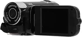 Câmera de Vídeo Filmadora Full HD 4K 48MP Gravador de Câmera Rotação de 270 ° Tela Colorida de 2,7 Polegadas Com Zoom 16X Filmadoras Digitais Dispositivo de Gravação (Preto)