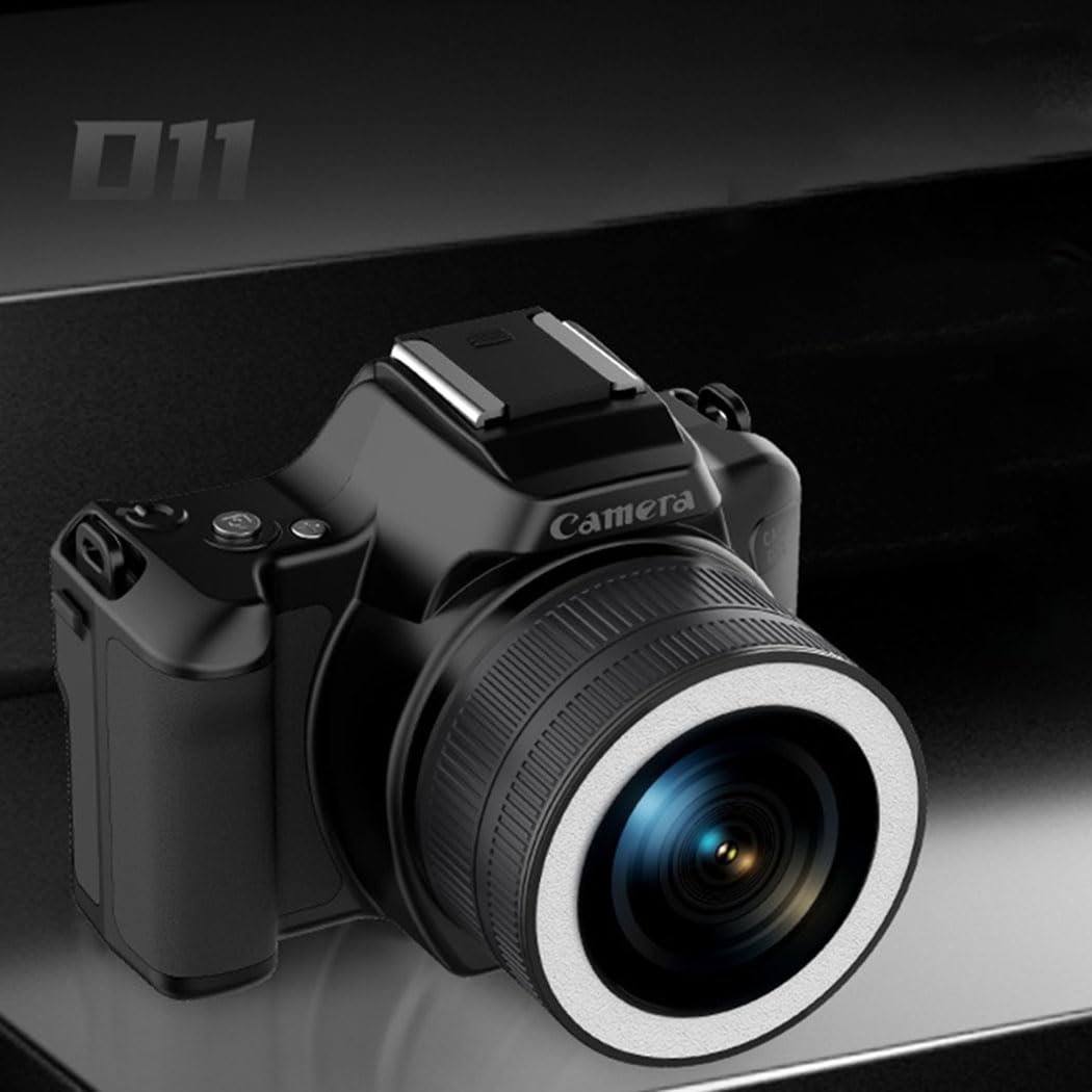 Minicâmera digital D11 HD de 48 MP com câmera dupla e câmera CCD