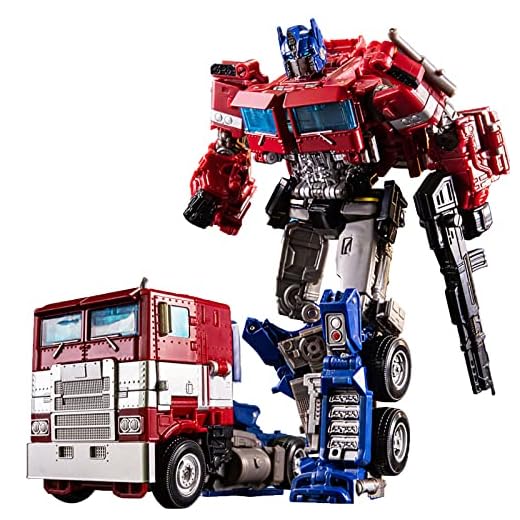QCKJ Car Robot Toys,Deformation Robot Toy,Alloy Deformed Car Robot Toys, Optimus Action Figure with Weapon for Boy (Optimus Prime)