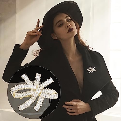 Image of Brooch Pins for Women Fashion Jewelry Cubic Zirconia Brooches and Pins for Birthday Wedding Party Gift