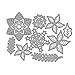 Produktbild IWILCS Weihnachten Stanzformen Set, Weihnachtsbaum-Schneeflocke-Rotwild Metall Stanzschablone Die Stanzen, für Weihnachten DIY Handwerk, Scrapbooking, Karten Herstellung(Weiß)