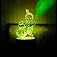 DIONA Night lamp Krishna LED 3D Illusion Multi Color Changing Light for Bedroom, Kids Room, Temple, Festival Gifts, Corporate
