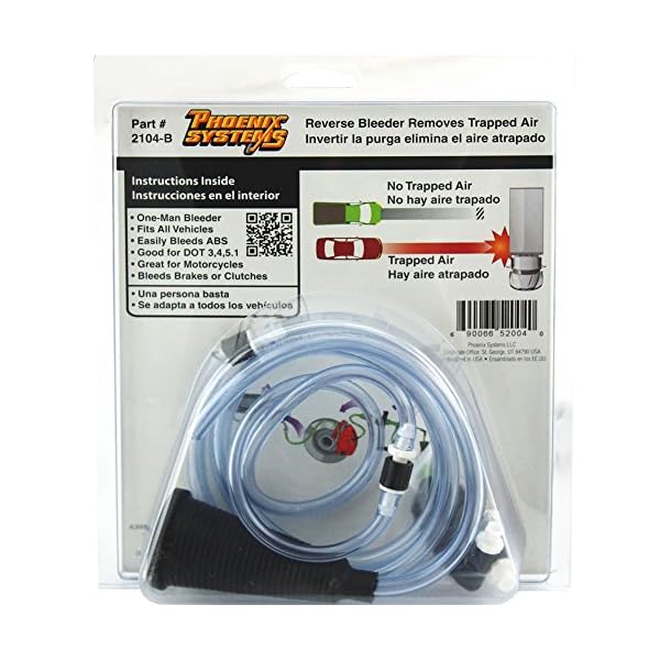 Phoenix Systems 2104-BOT V-5 Light Duty Reverse Brake Bleeder with Refill/Capture Bottle - Image 3