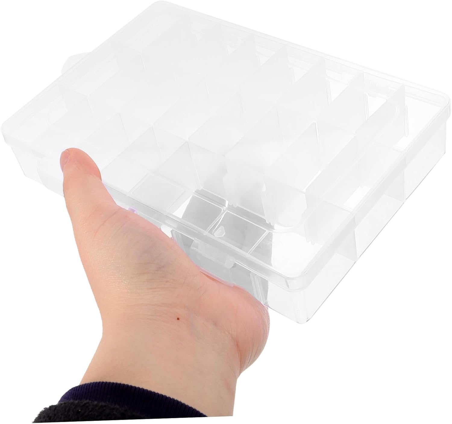 Beatifufu 1Set Compartment Thread Organizer with Winder Thread Winding Plates Hand Crank Tool for Crafting Embroidery DIY Projects Efficient Storage