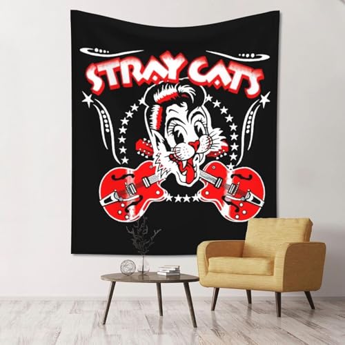 Stray Cats XgCLbc ^yXg[ Ǌ| Ǐ k lC  ͗lւ | J[e z p z[ 唻 A[g|X^[ CeA  ͋C] Vj 蕨 (60X50 Inchj 15
