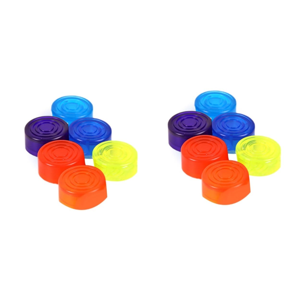 ibasenice 2sets Pedal Topper Slip Protection for Guitar Pedal Effect 6 Colors Footswitch Toppers Red 6pcs*2