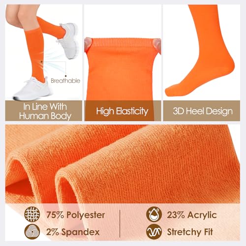 Image of American Trends Womens Athletic Knee High Socks Outdoor Sport Thigh High Stockings Casual Stripes Tube Socks
