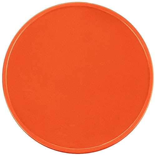 Einkaufswagenchips Rohlinge aus Kunststoff Größe wie 1 Euro Münze, Farbe:reinorange, Größe:100 Stück