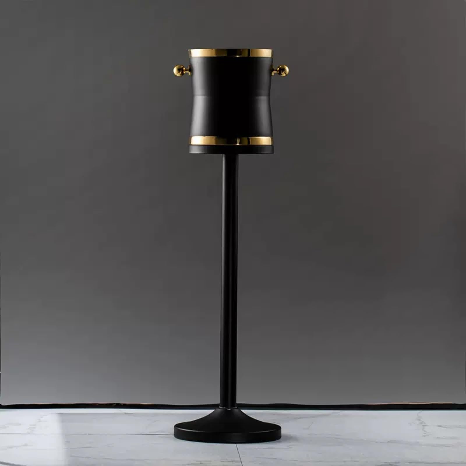 Enfriador de vino grande de acero inoxidable con soporte, para fiestas, eventos, entretenimiento en casa