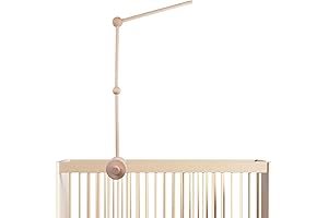 Baby Crib Mobile Arm - Wooden Mobile Hanger for Crib