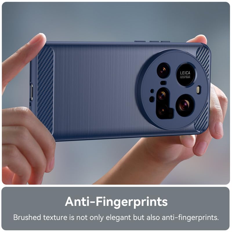 Image of Hybrid Carbon Fiber Back Case for Redmi 15 Ultra (Blue)
