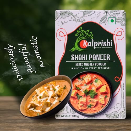 Image of Kalprishi Shahi Paneer Masala Powder 100g | Paneer Butter Masala & Curry Gravy Masala | Authentic Indian Spice Mix for Restaurant Style Paneer | Pure Natural Blend, No Preservatives