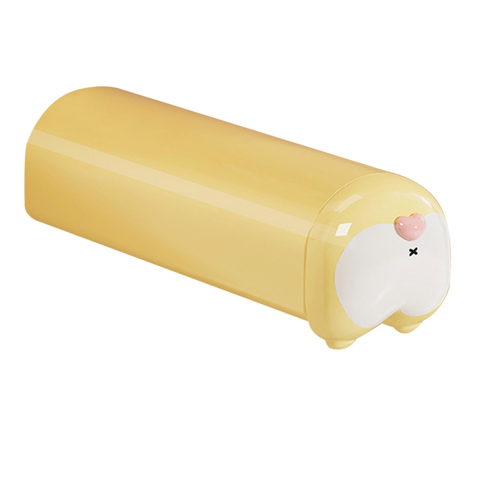 Underwear Socks Storage Box Closet Organizer Multifunction Space Saving Wall Mount Underwear Organizer Divider for Socks Ties, Yellow